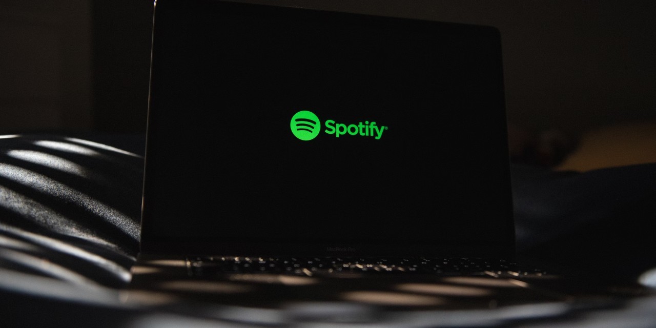 Spotify logo on a phone screen